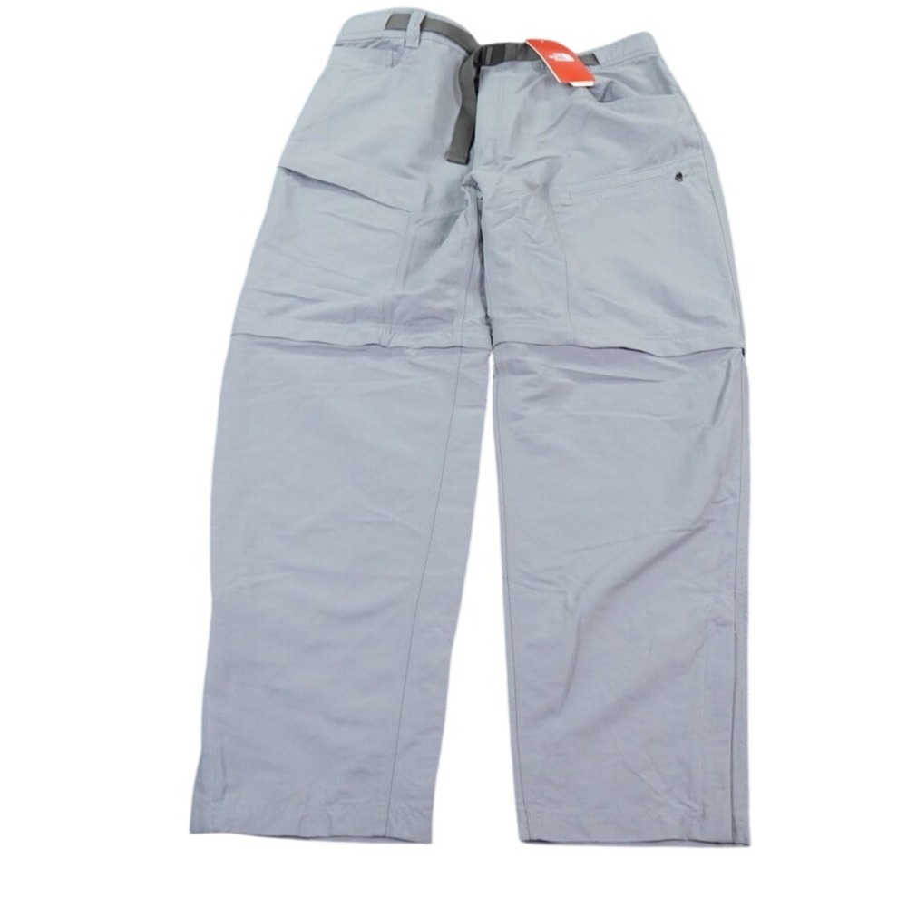 The North Face Paramount Trail Convertible Pants Men XL Grey Belted FlashDry New